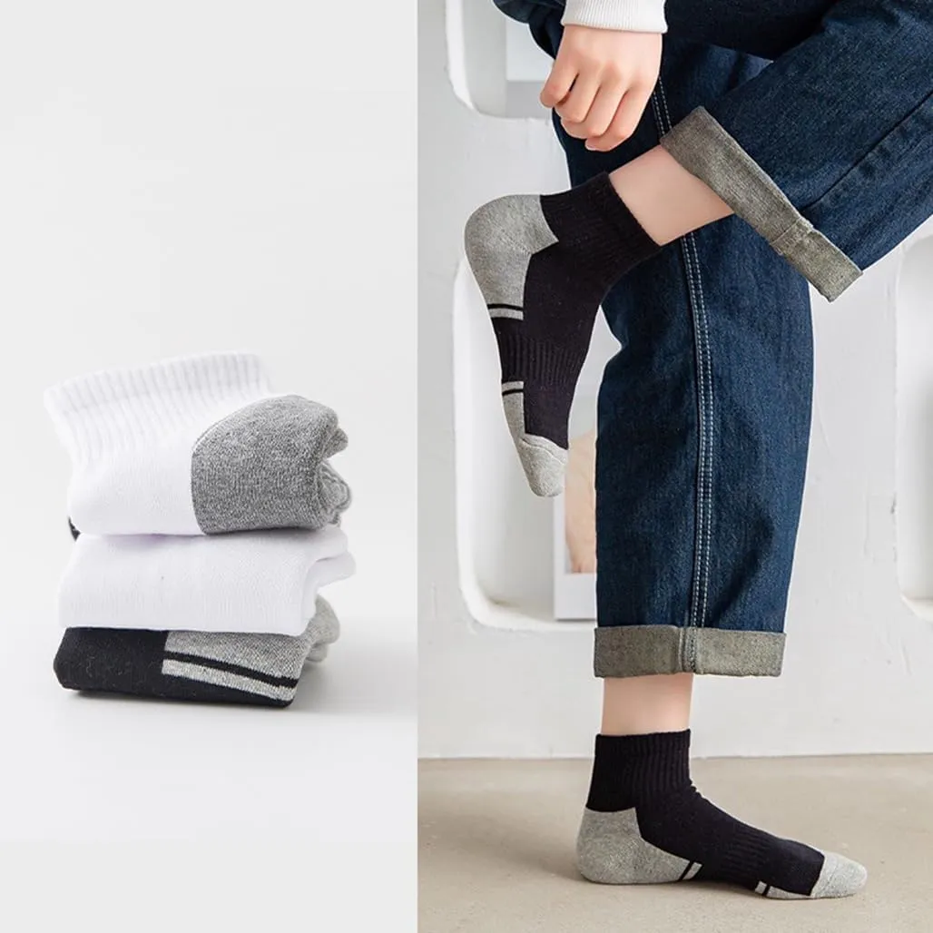 Ankle Athletic Running Socks Cushioned Breathable Low Cut Sports Tab Socks for Men and Women