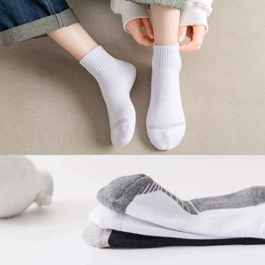 Ankle Athletic Running Socks Cushioned Breathable Low Cut Sports Tab Socks for Men and Women