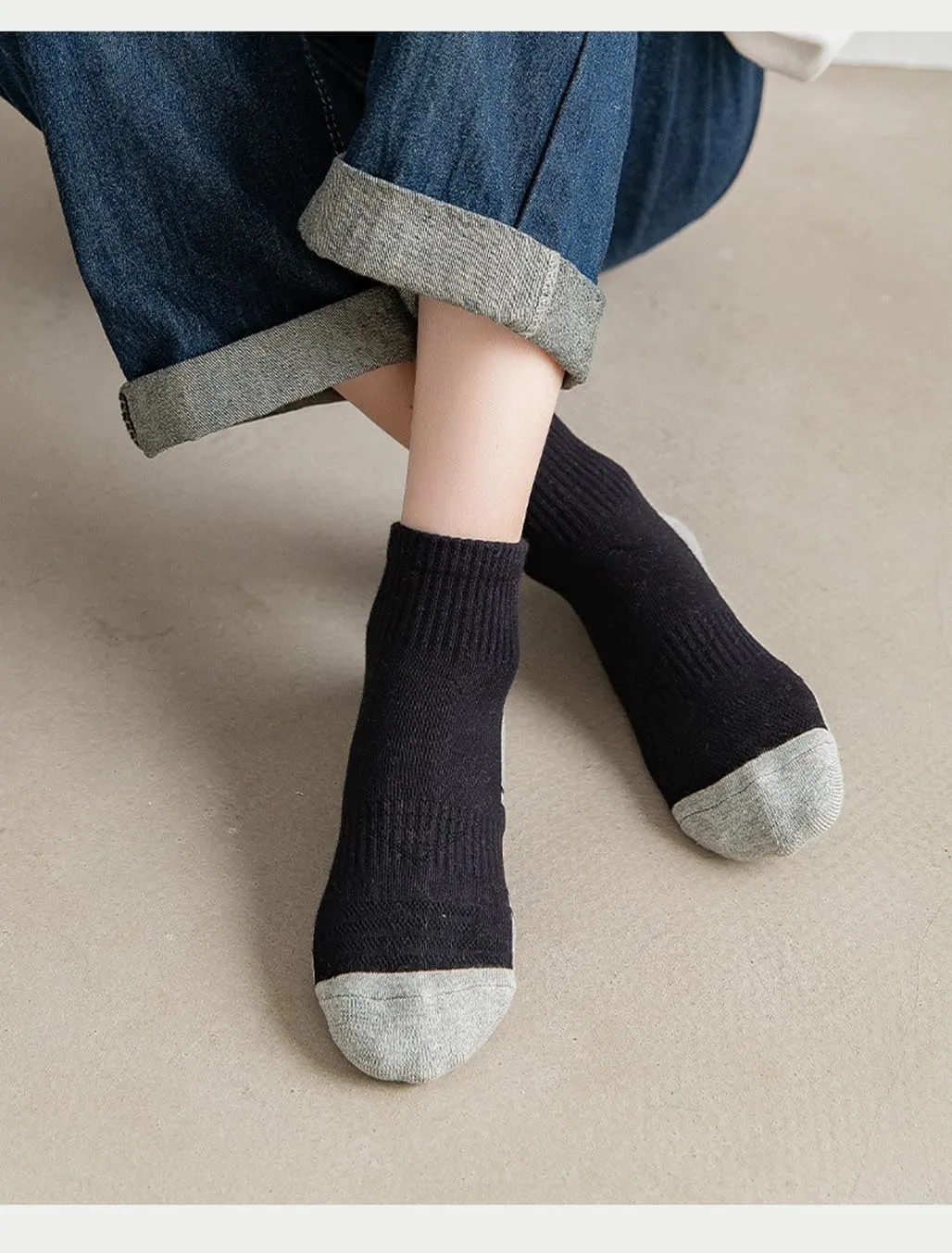 Ankle Athletic Running Socks Cushioned Breathable Low Cut Sports Tab Socks for Men and Women