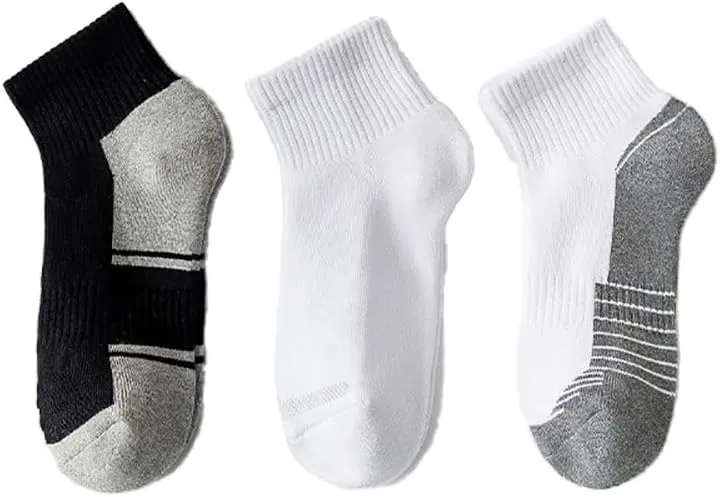 Ankle Athletic Running Socks Cushioned Breathable Low Cut Sports Tab Socks for Men and Women
