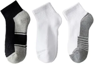 Ankle Athletic Running Socks Cushioned Breathable Low Cut Sports Tab Socks for Men and Women