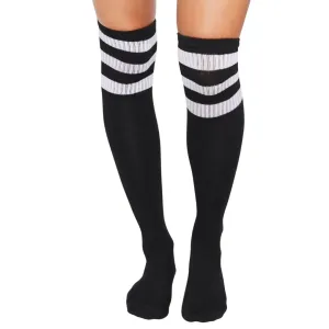 Black & White Over the Knee High Sock Stockings