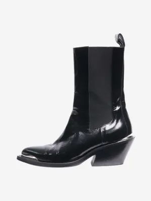 Black Chelsea boots - size EU 38