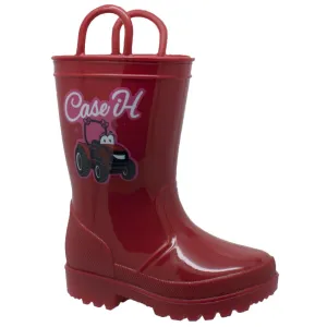 Case IH Toddler's PVC Boot with Light-Up Outsole Red