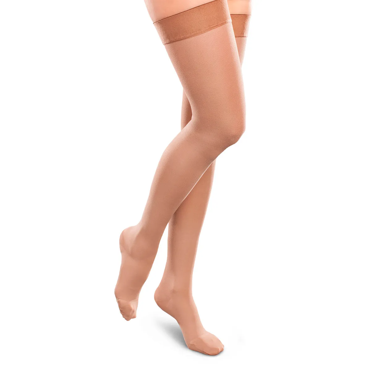 Ease Opaque Firm Support Women Knee High 30-40 MMHG Black Small Long -One Pair #30524