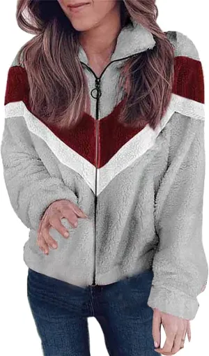 LCMTWX Fleece Jacket Women Casual Coat Outdoor Slim Coffee Outwear Plush Long Cardigan Trendy Warm Oversized Fluffy Womens