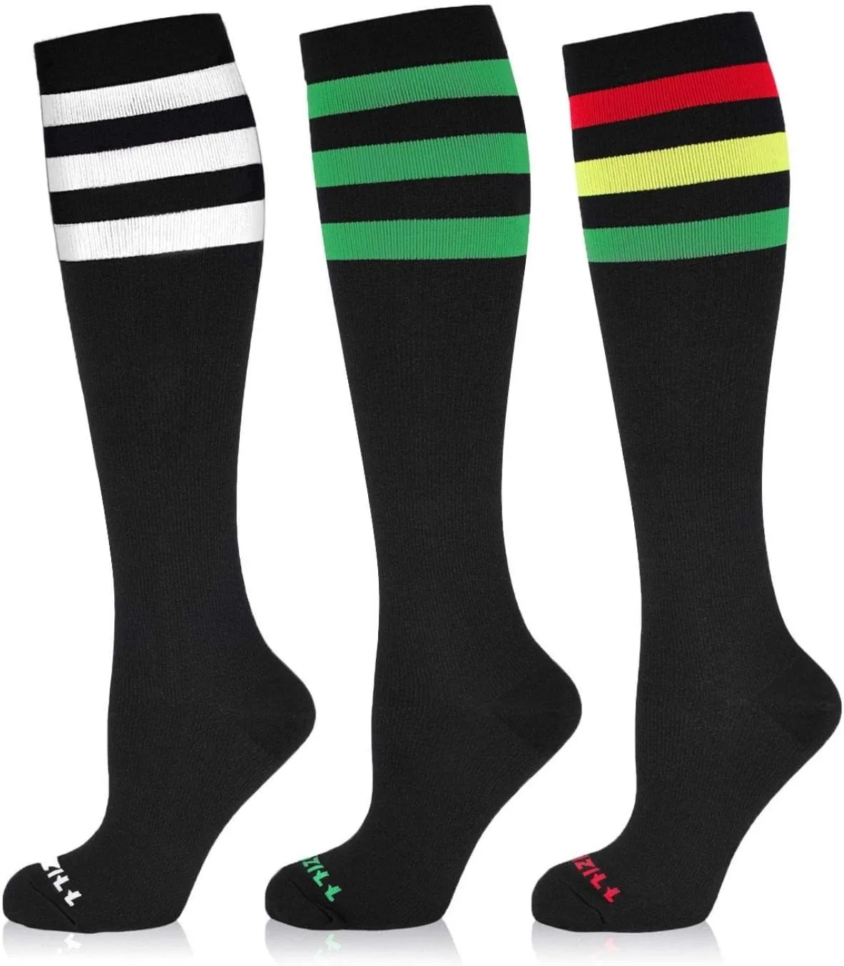 NEWZILL Medical Compression Socks for Women & Men Circulation 20-30 mmHg, Best for Running Athletic Hiking Travel Flight Nurses