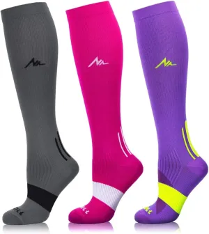 NEWZILL Medical Compression Socks for Women & Men Circulation 20-30 mmHg, Best for Running Athletic Hiking Travel Flight Nurses