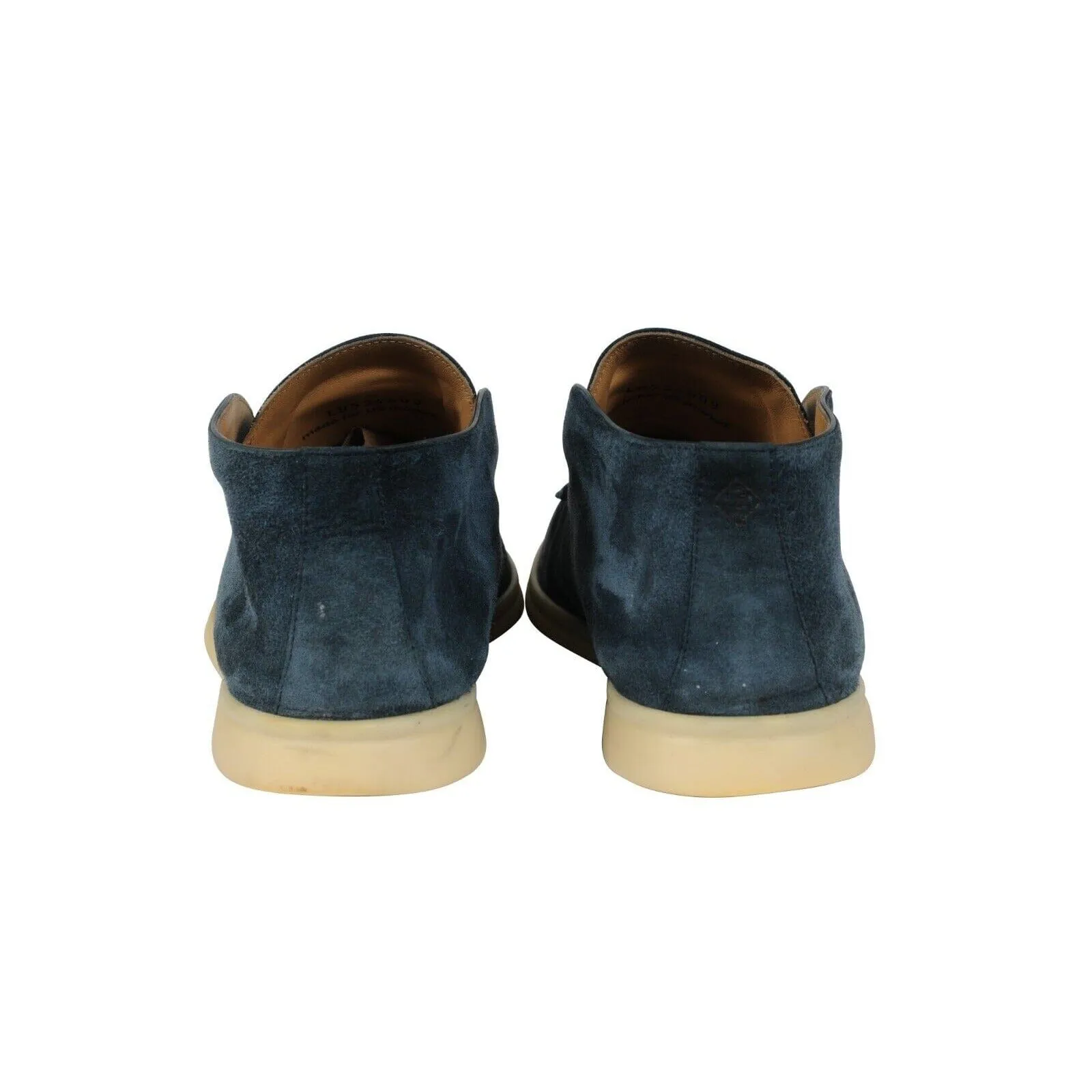 Open Walks US 7 40 Blue Suede Slip On Chukkas Ankle Boots
