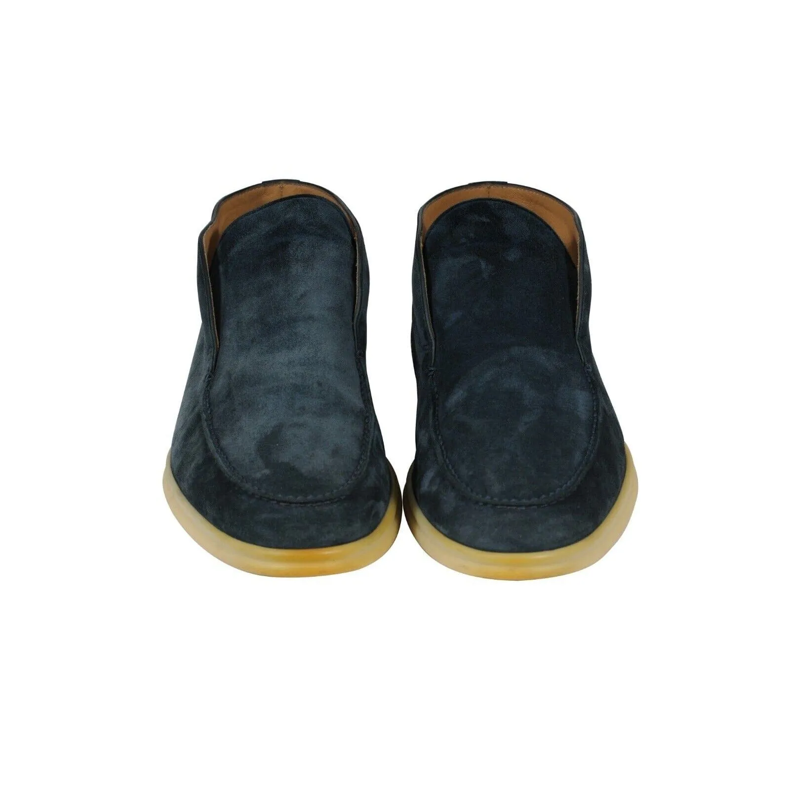 Open Walks US 7 40 Blue Suede Slip On Chukkas Ankle Boots