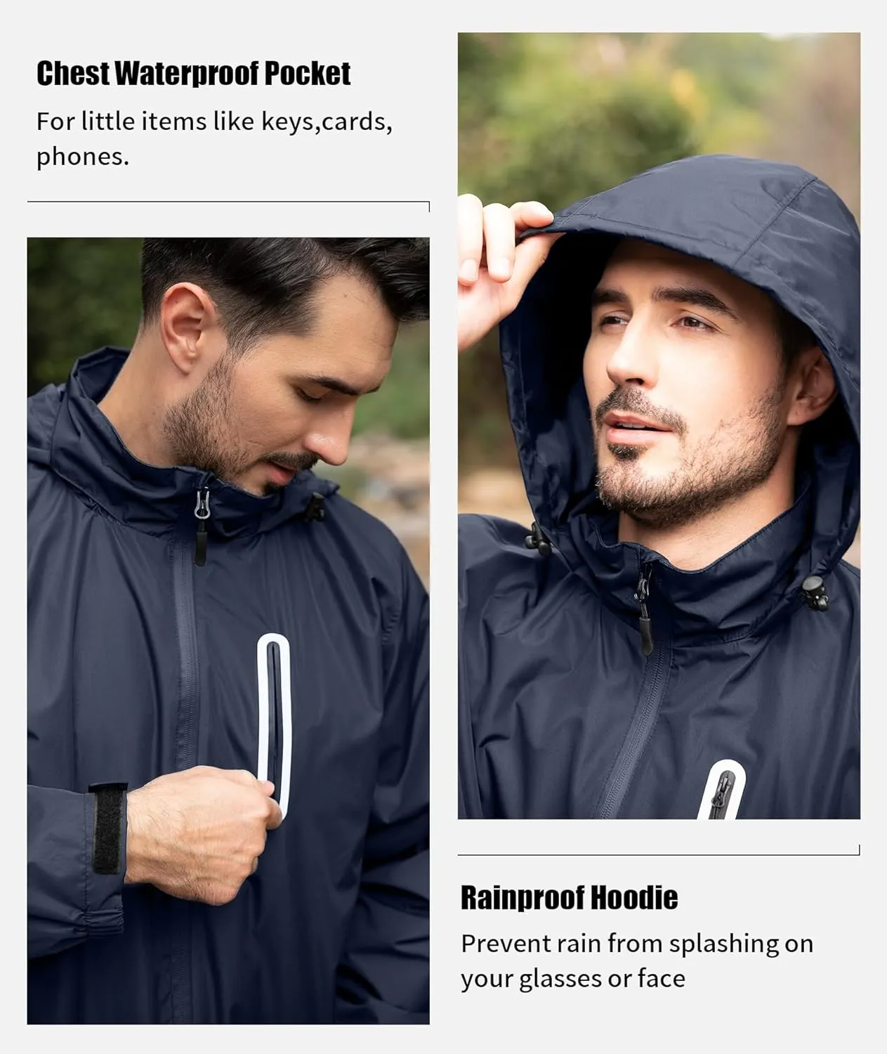 SWISSWELL Men's Heavy Duty Work Utility Rain Gear Suit Jacket and Rain Bibs Pants Waterproof for Fishing Sailing Boating