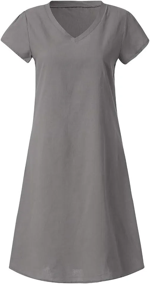 Women Summer Style Feminino Vestido T-Shirt Cotton Casual Plus Size Dress